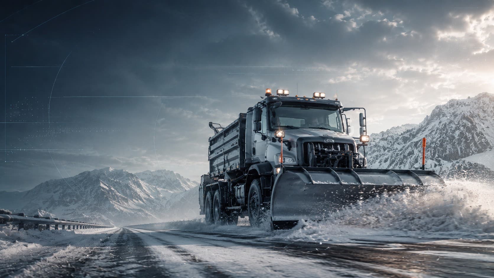 Hydraulic components for snow plow equipment and winter service vehicles