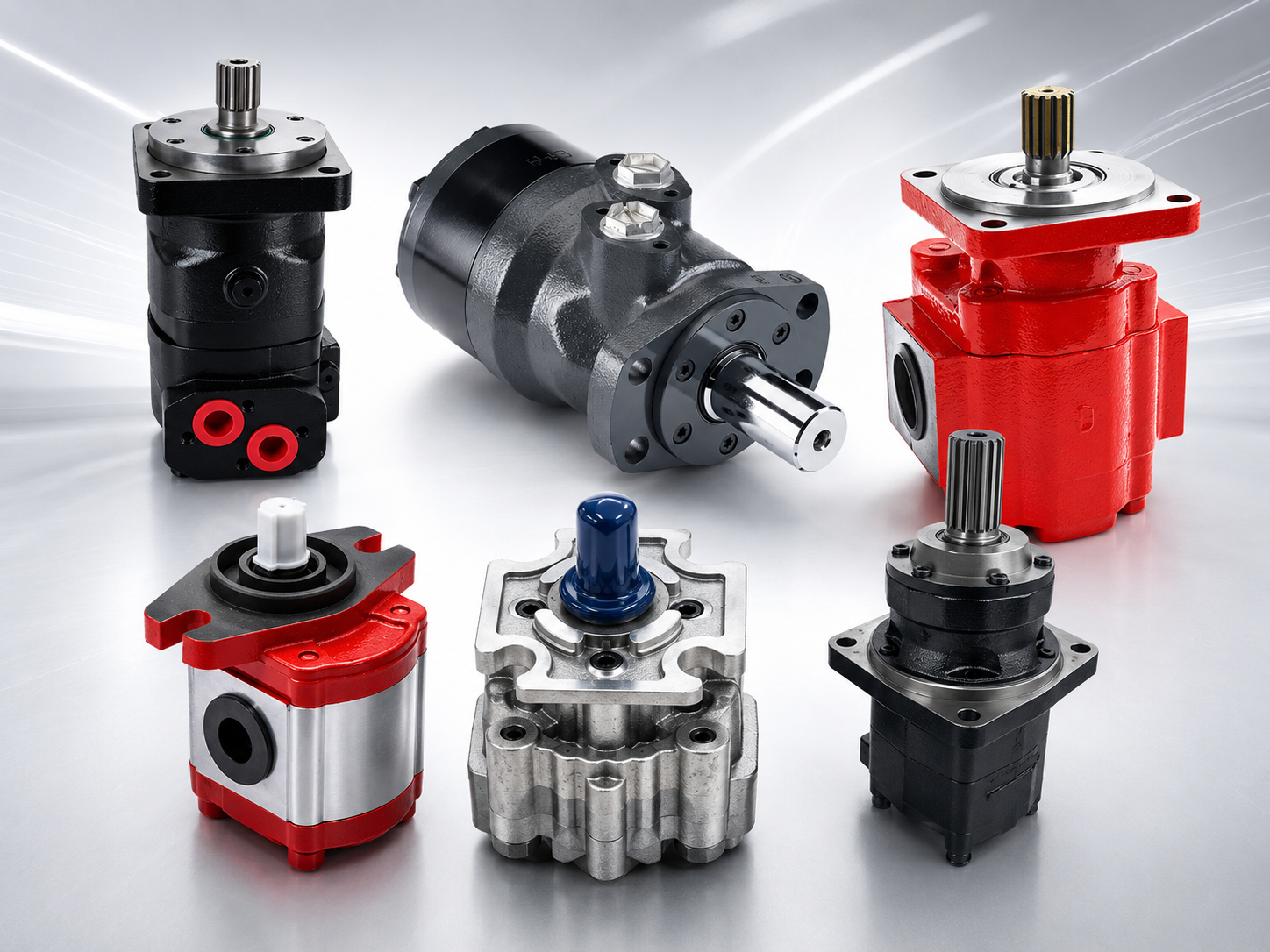 Hydraulic motor sourcing support
