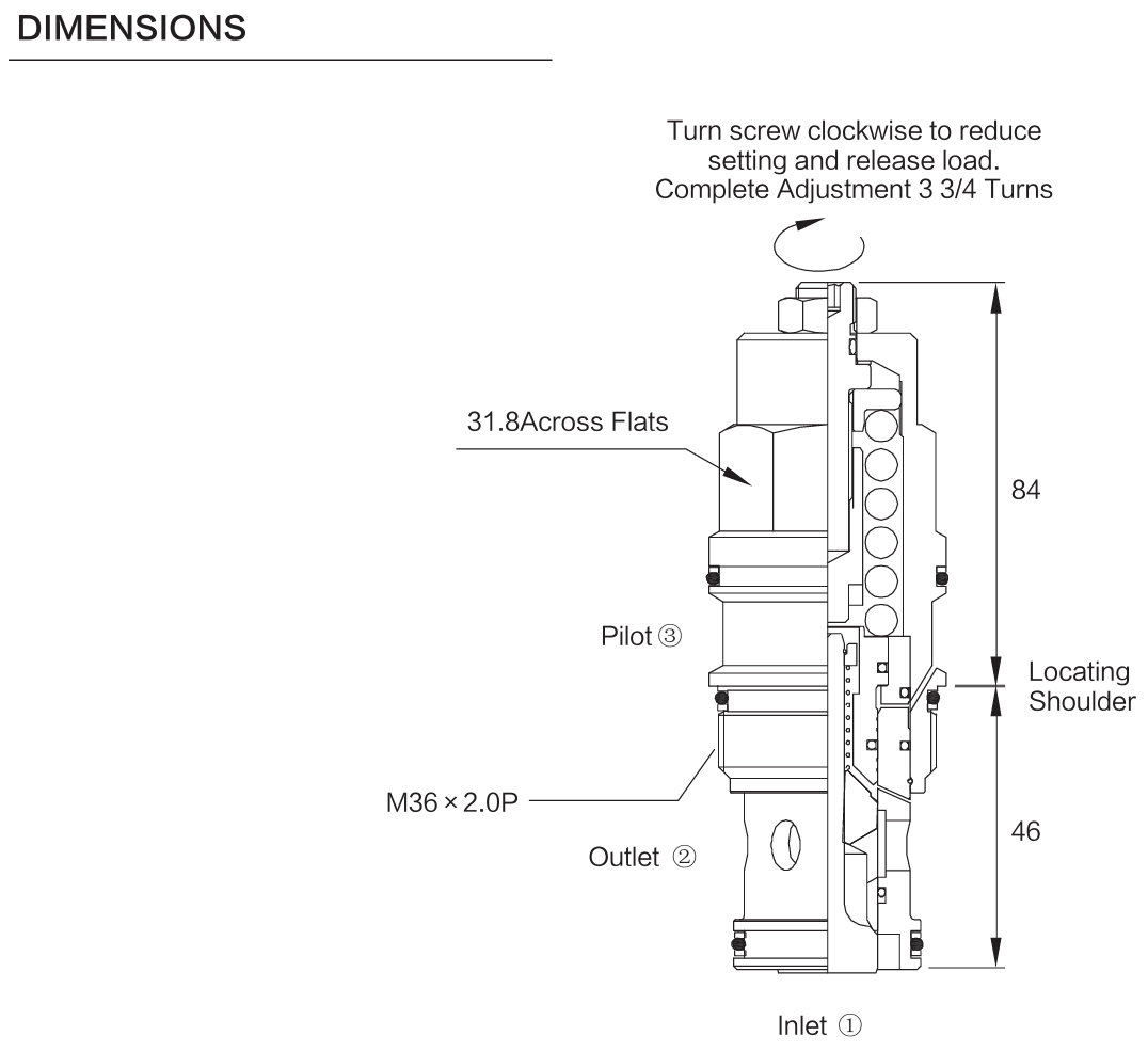 INCBGA-LHN dimensions drawing