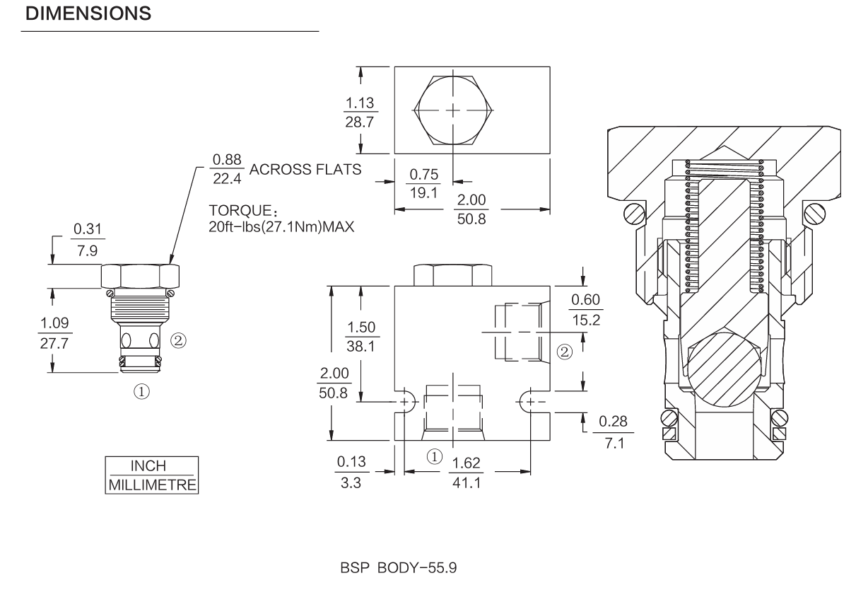 INCV08-20 dimensions drawing