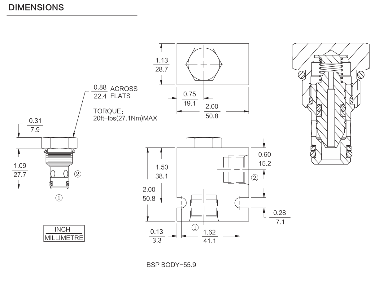 INCV08-21 dimensions drawing