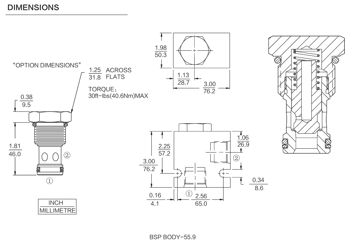 INCV12-20 dimensions drawing