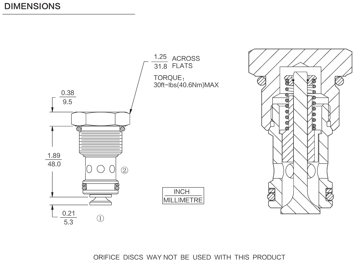 INCV12-21 dimensions drawing