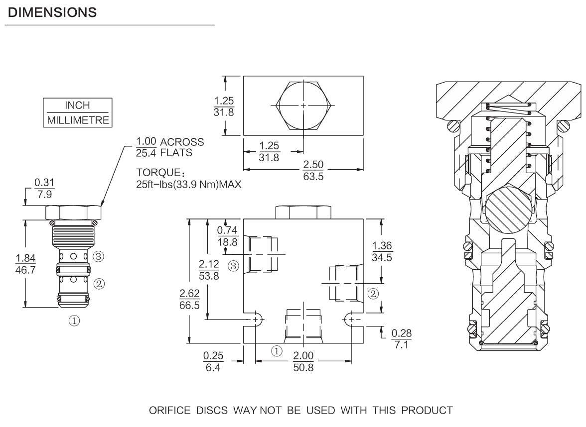 INPC10-32 dimensions drawing