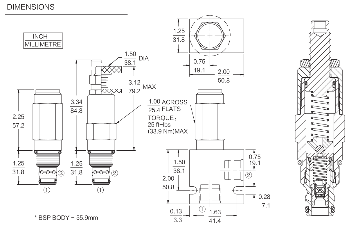 INRV10-26 dimensions drawing