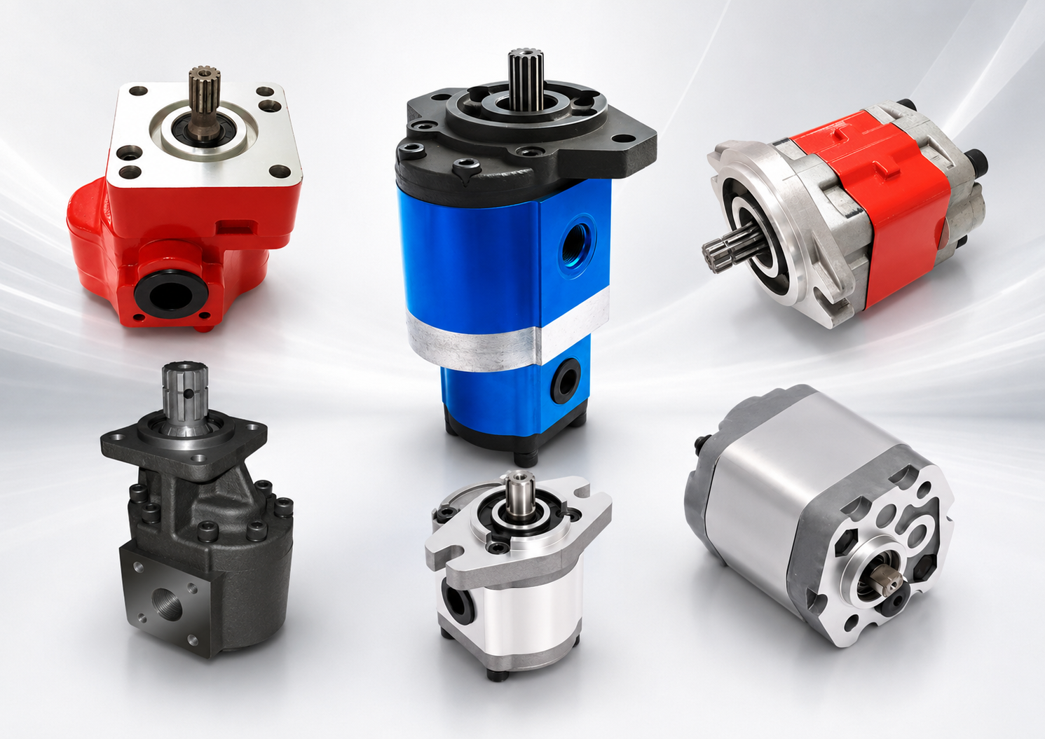 Hydraulic pump sourcing support