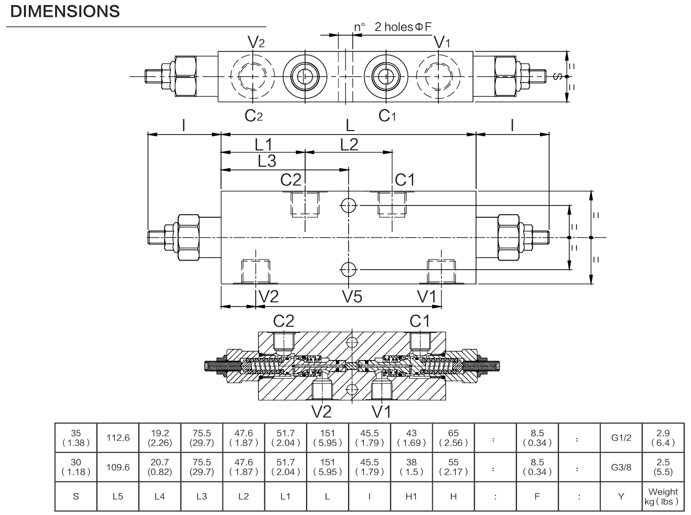 IN08.44.07XYZ dimensions drawing