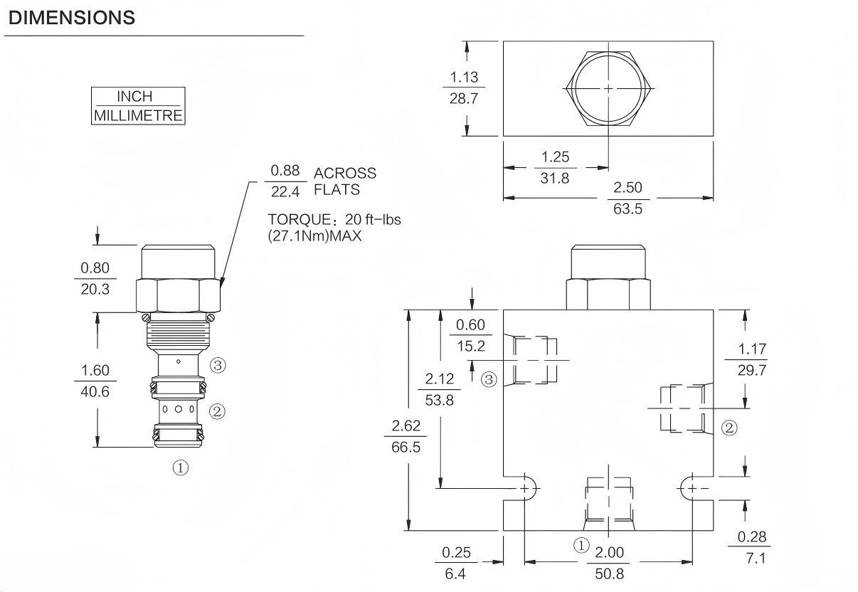 INEP08-35 dimensions drawing