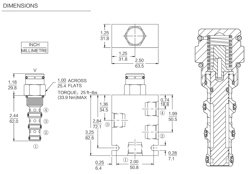 INPD10-40 dimensions drawing