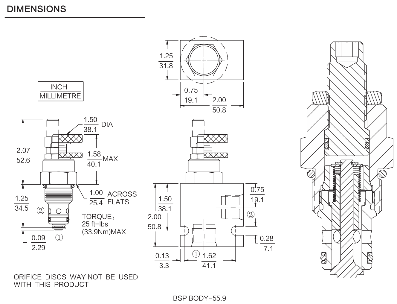 INFC10-21 dimensions drawing