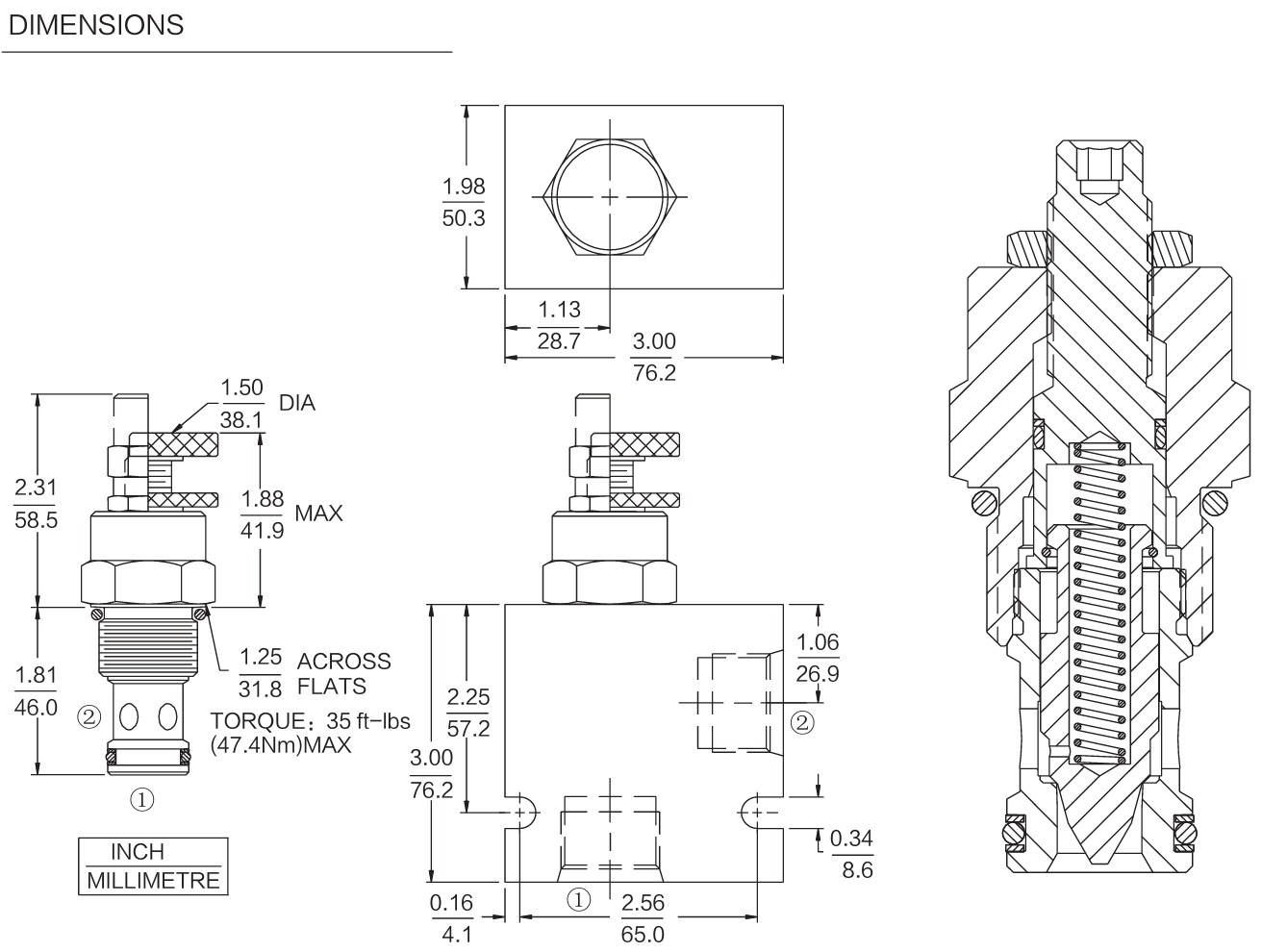 INFC12-20 dimensions drawing