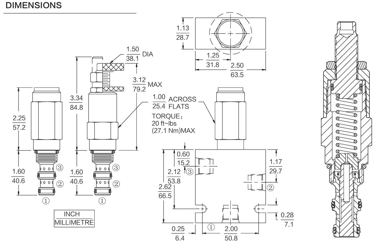 INPS08-32 dimensions drawing