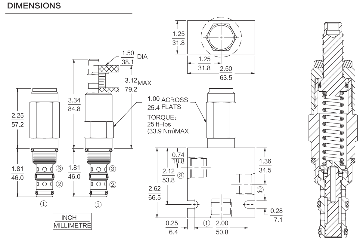 INPS10-32 dimensions drawing