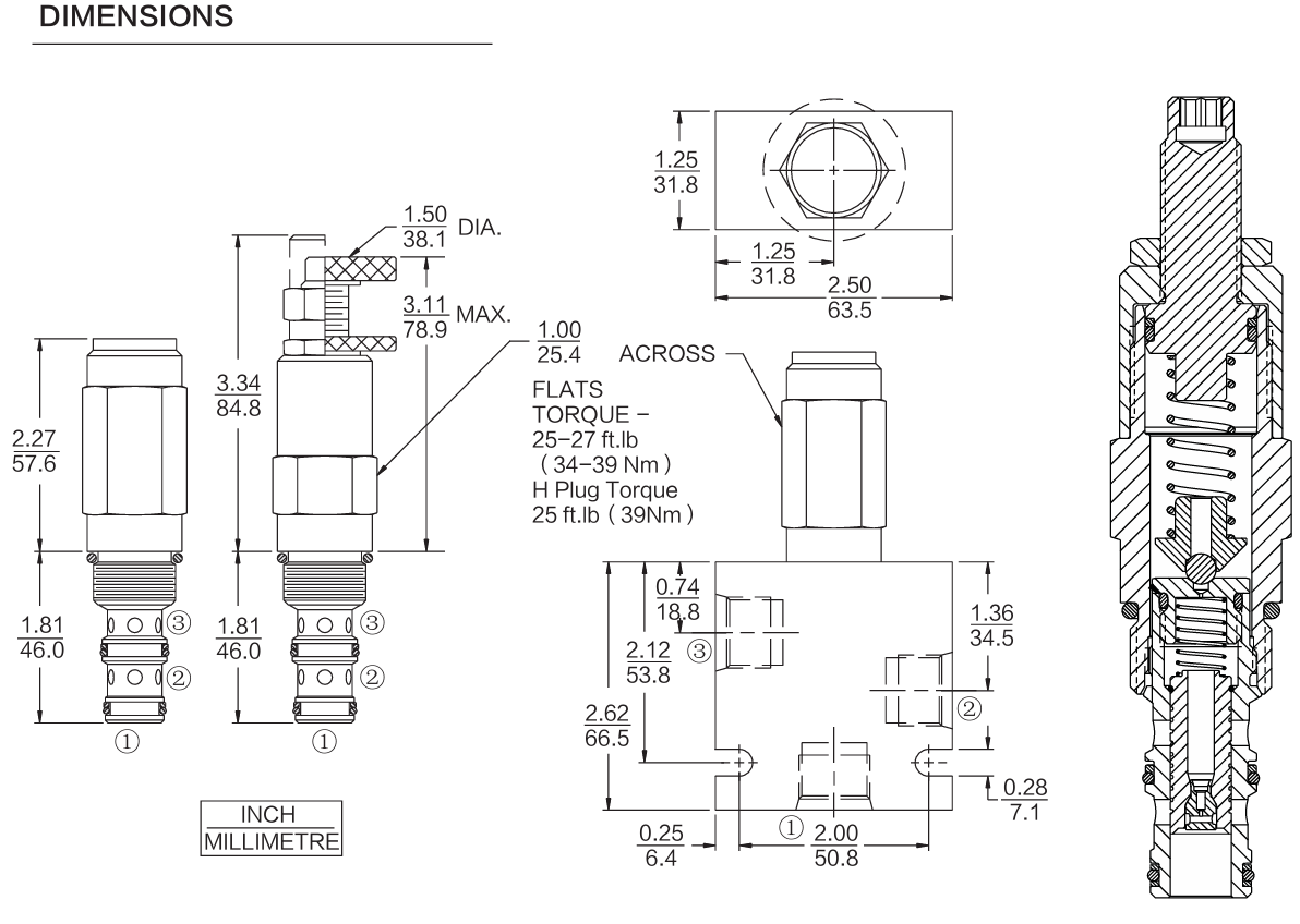INPS10-36 dimensions drawing
