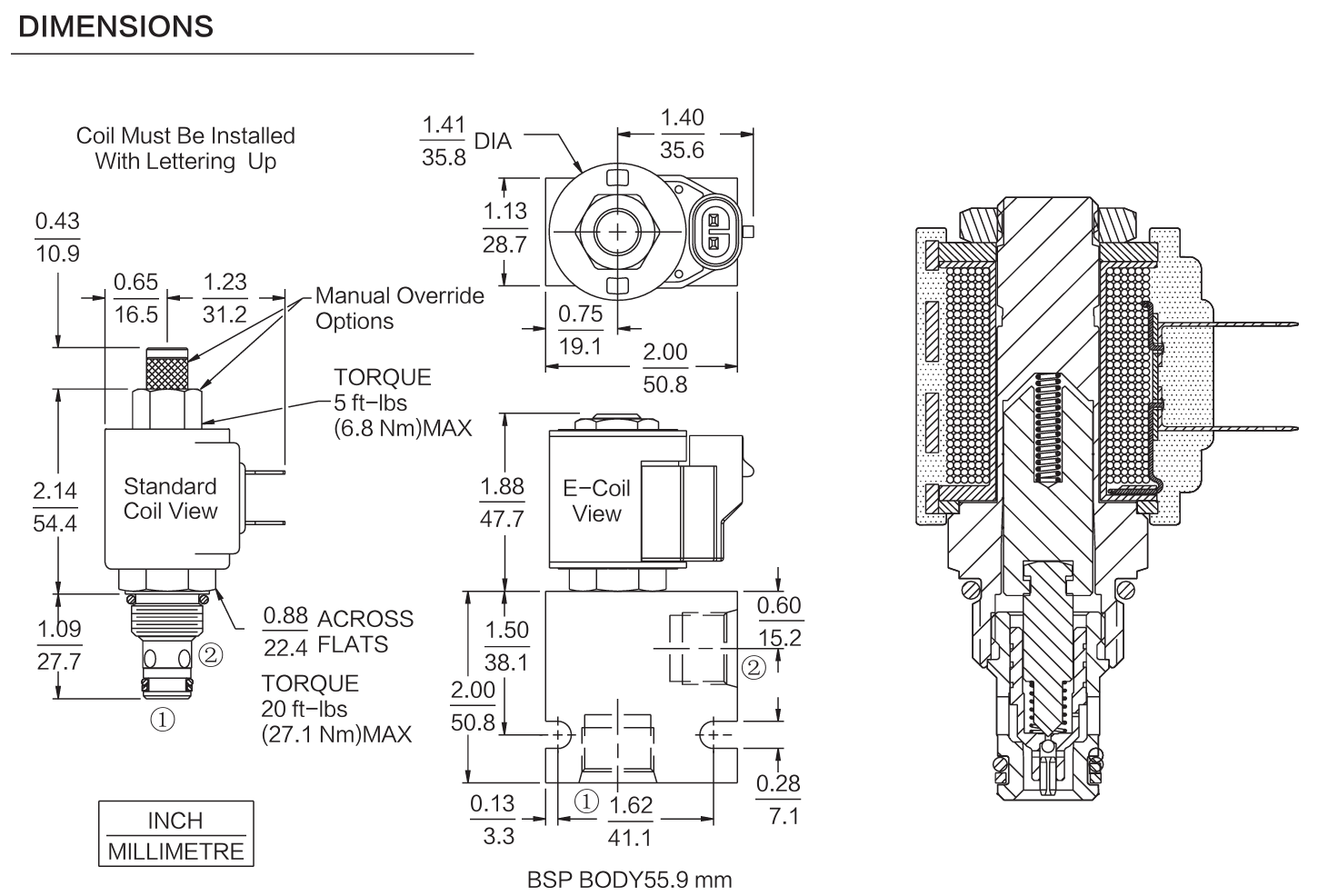 INSV08-22 dimensions drawing