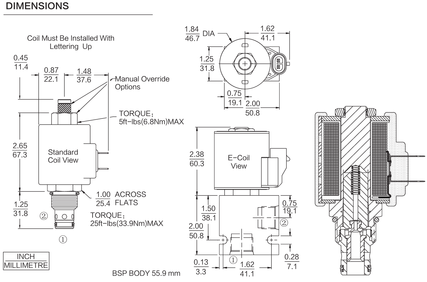 INSV10-24 dimensions drawing