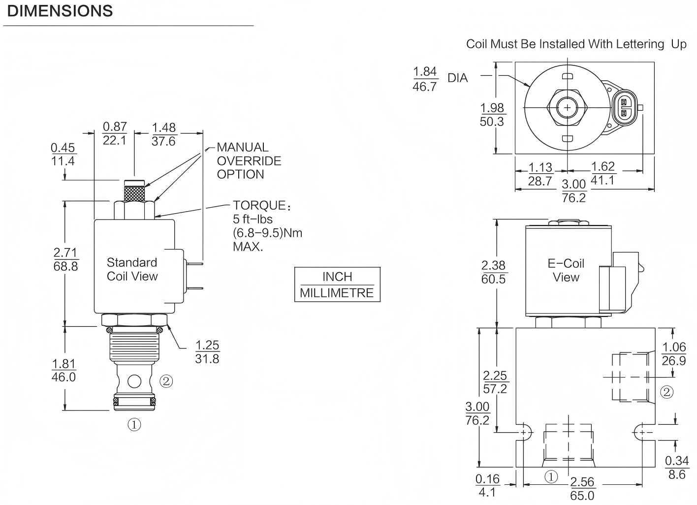 INSV12-28 dimensions drawing