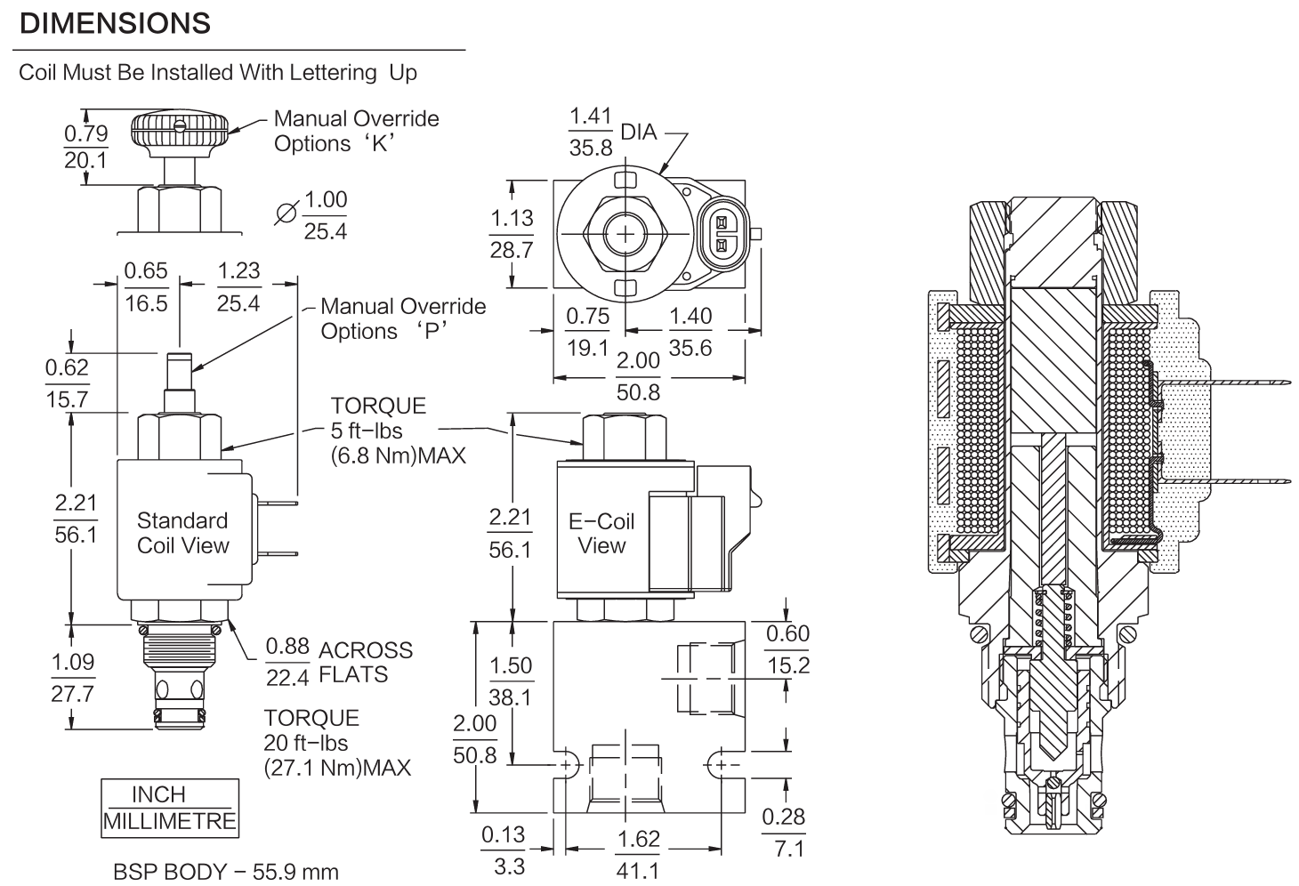 INSV08-23 dimensions drawing